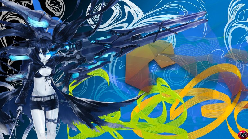 anime girl with mechanical wings
