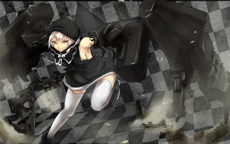 anime girl with mechanical wings
