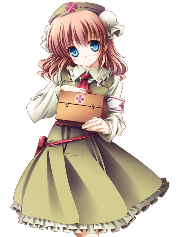 anime girl with medical kit