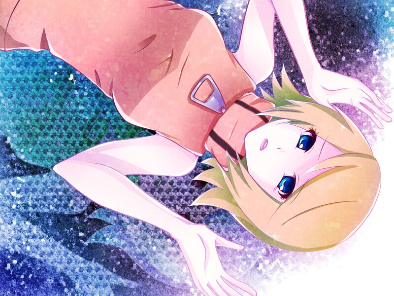 anime girl with mermaid tail