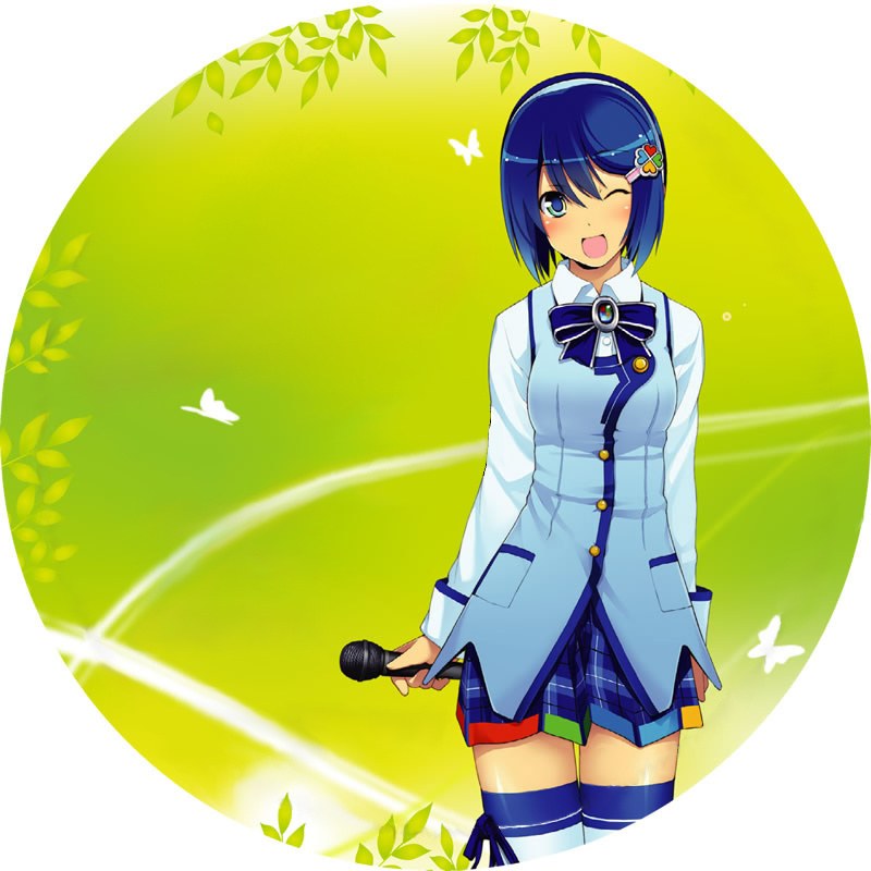 anime girl with microphone