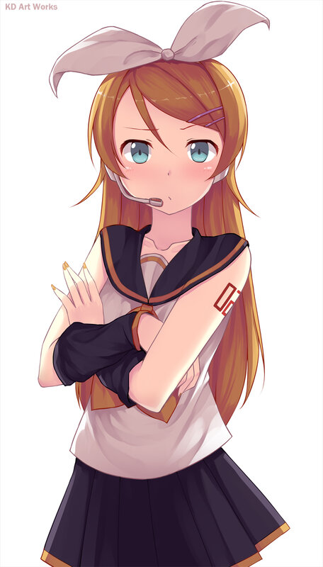 anime girl with microphone