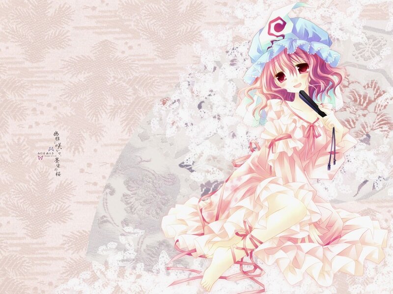 Anime girl with microphone