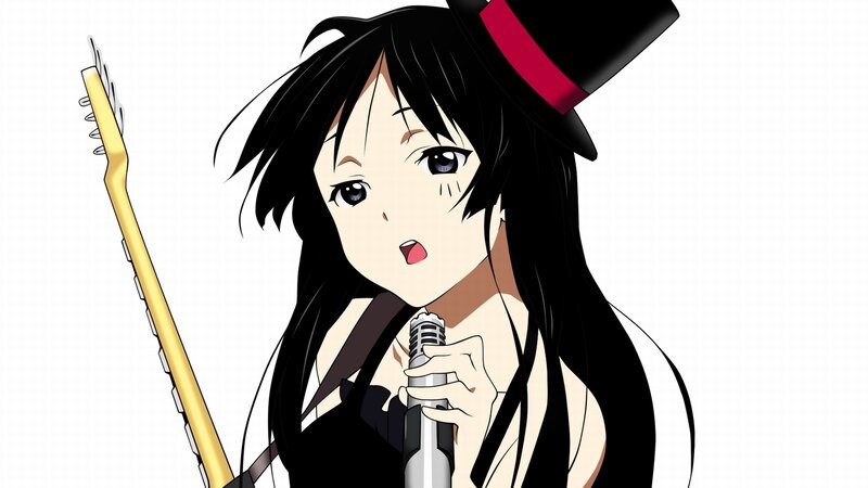 anime girl with microphone