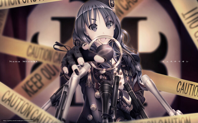 Anime Girl with Microphones