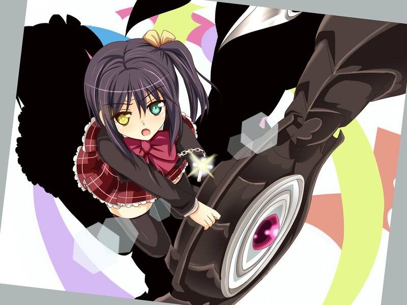 anime girl with mismatched eyes