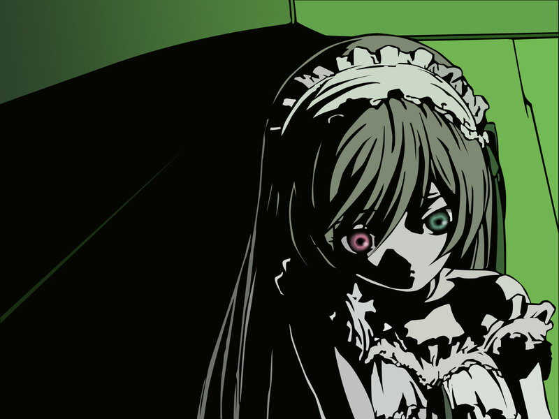 anime girl with mismatched eyes