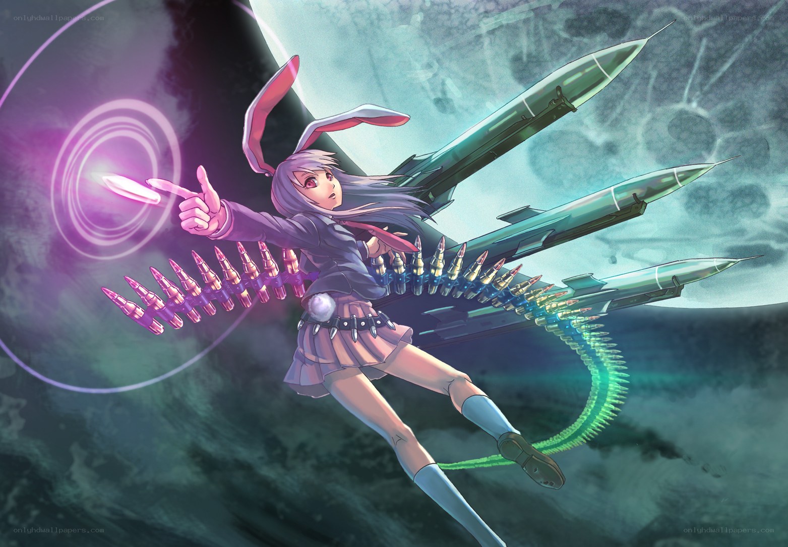 anime girl with missiles