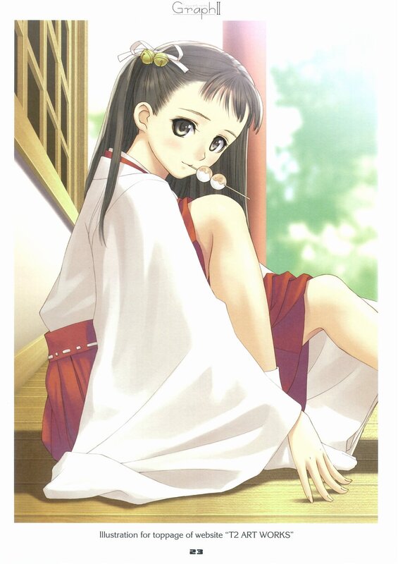 anime girl with mochi