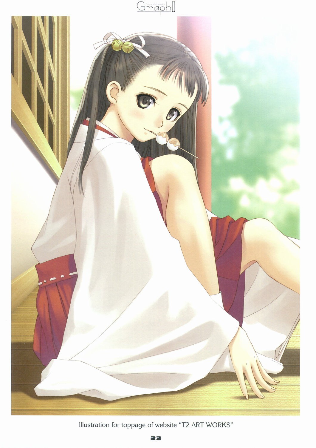 anime girl with mochi