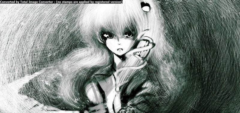 anime girl with monster