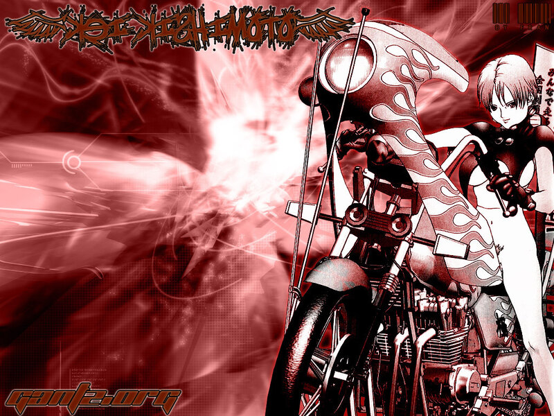 anime girl with motorcycle