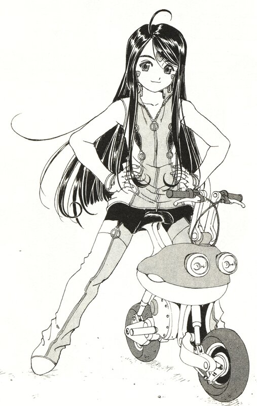 anime girl with motorcycle