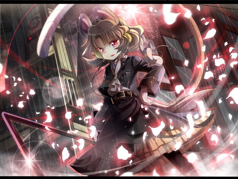Anime girl with mouse ears