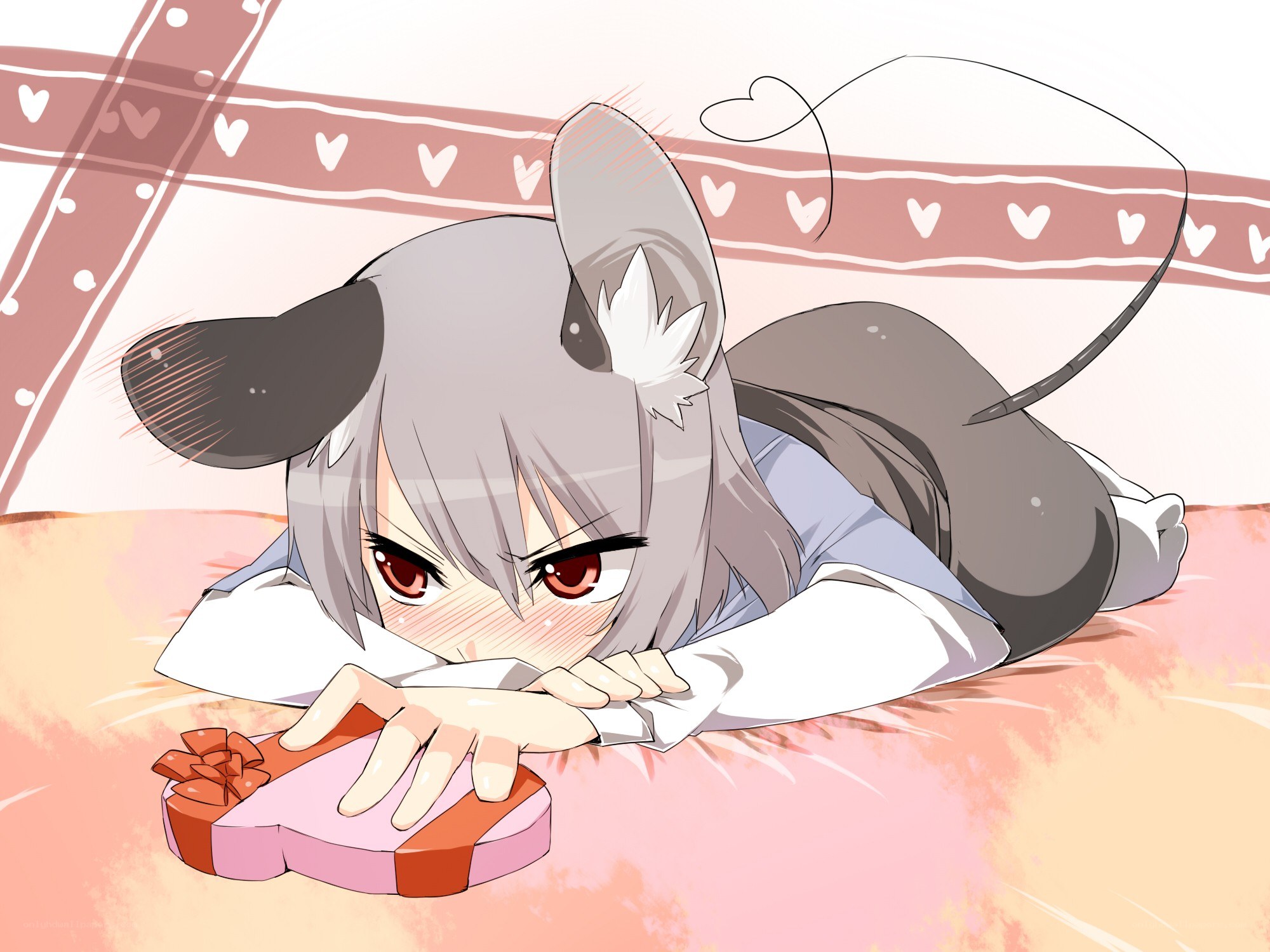 anime girl with mouse ears
