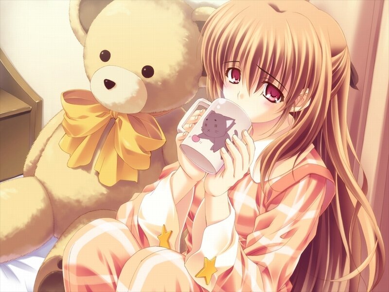 Anime Girl with Mug