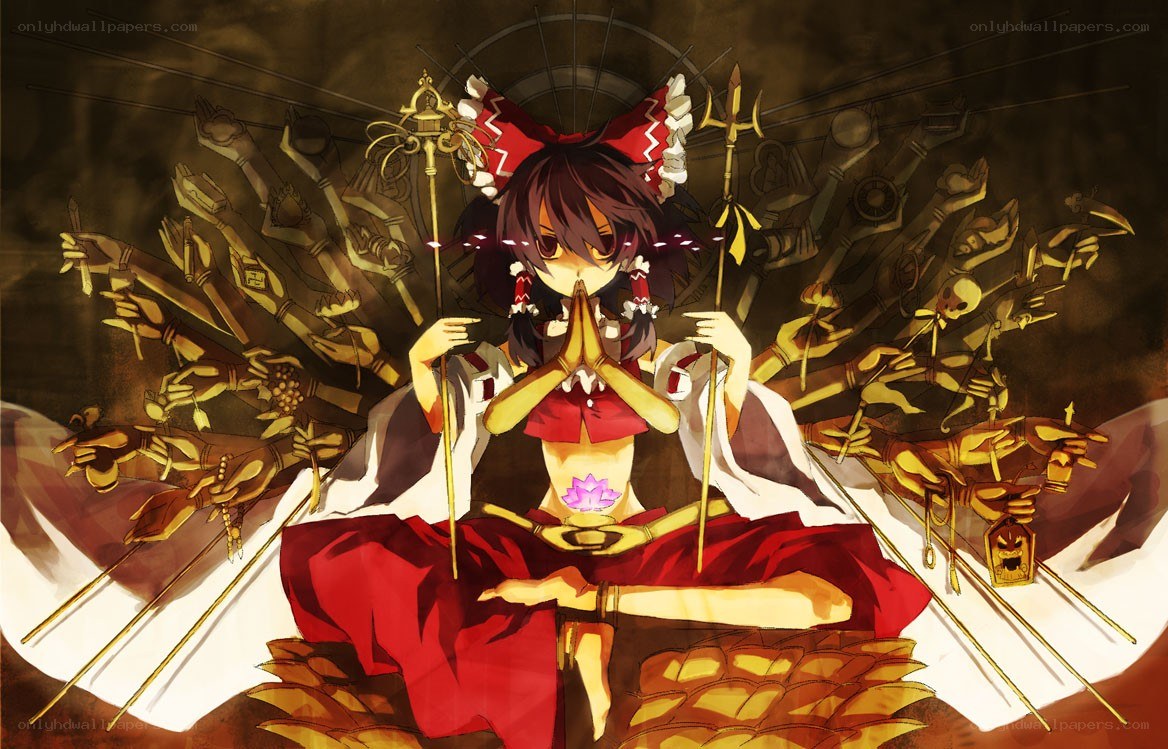anime girl with multiple arms