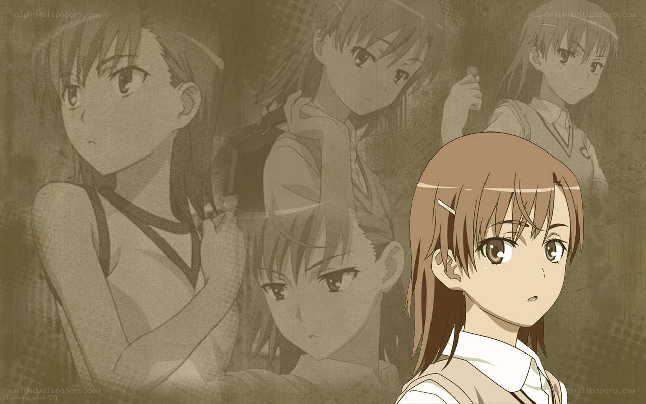 anime girl with multiple images
