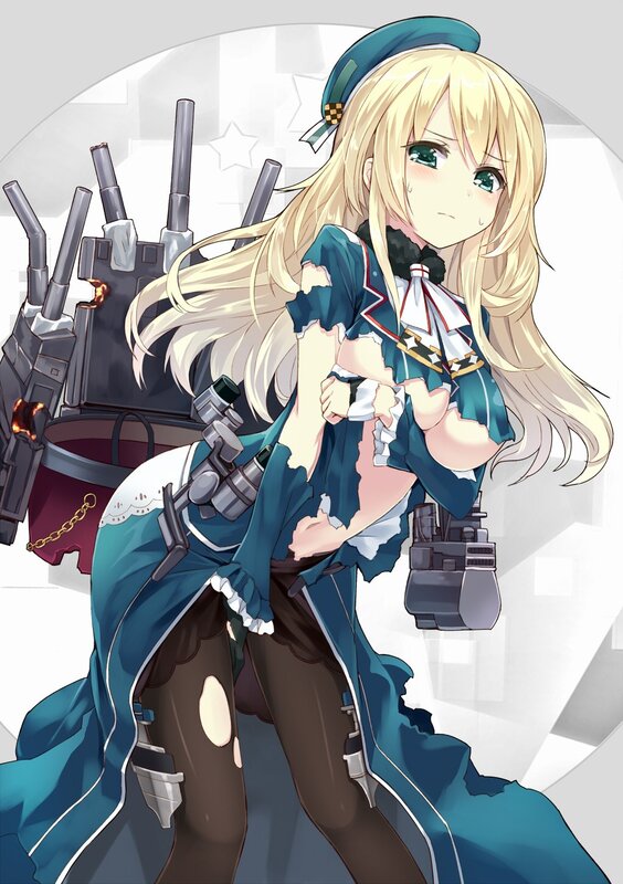 Anime girl with naval guns
