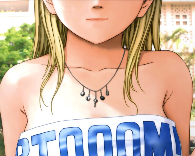 Anime Girl with Necklace