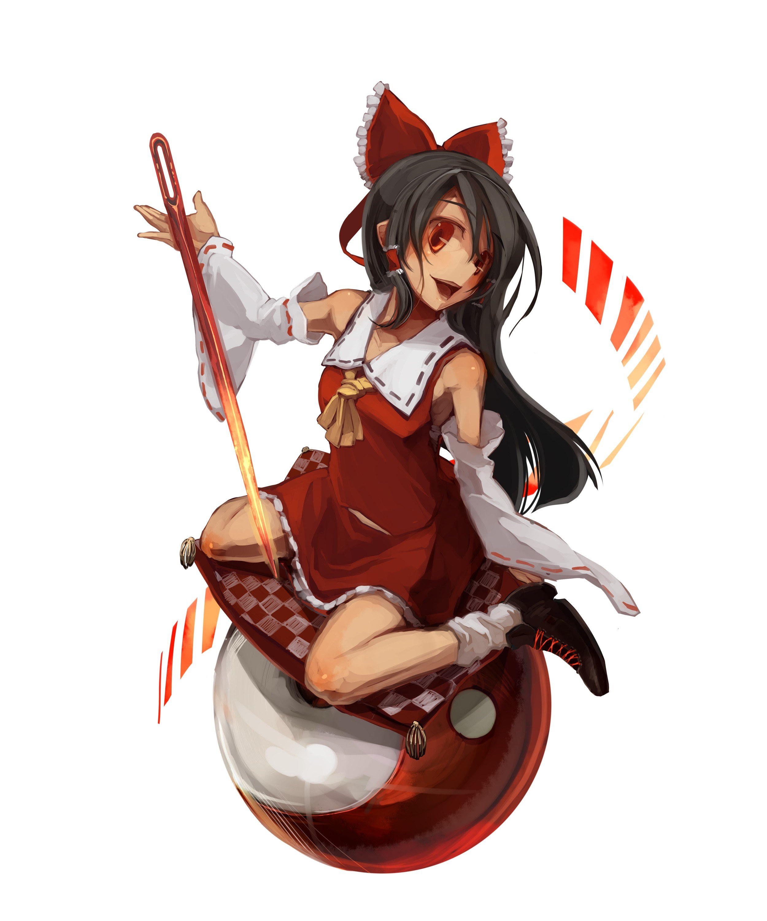 anime girl with needle