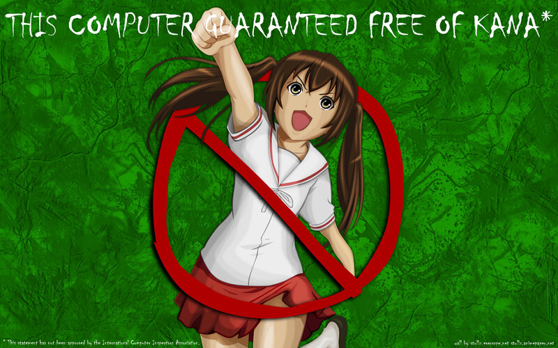 Anime girl with no kana