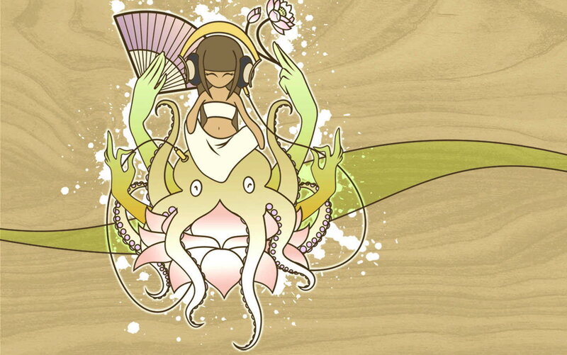 anime girl with octopus