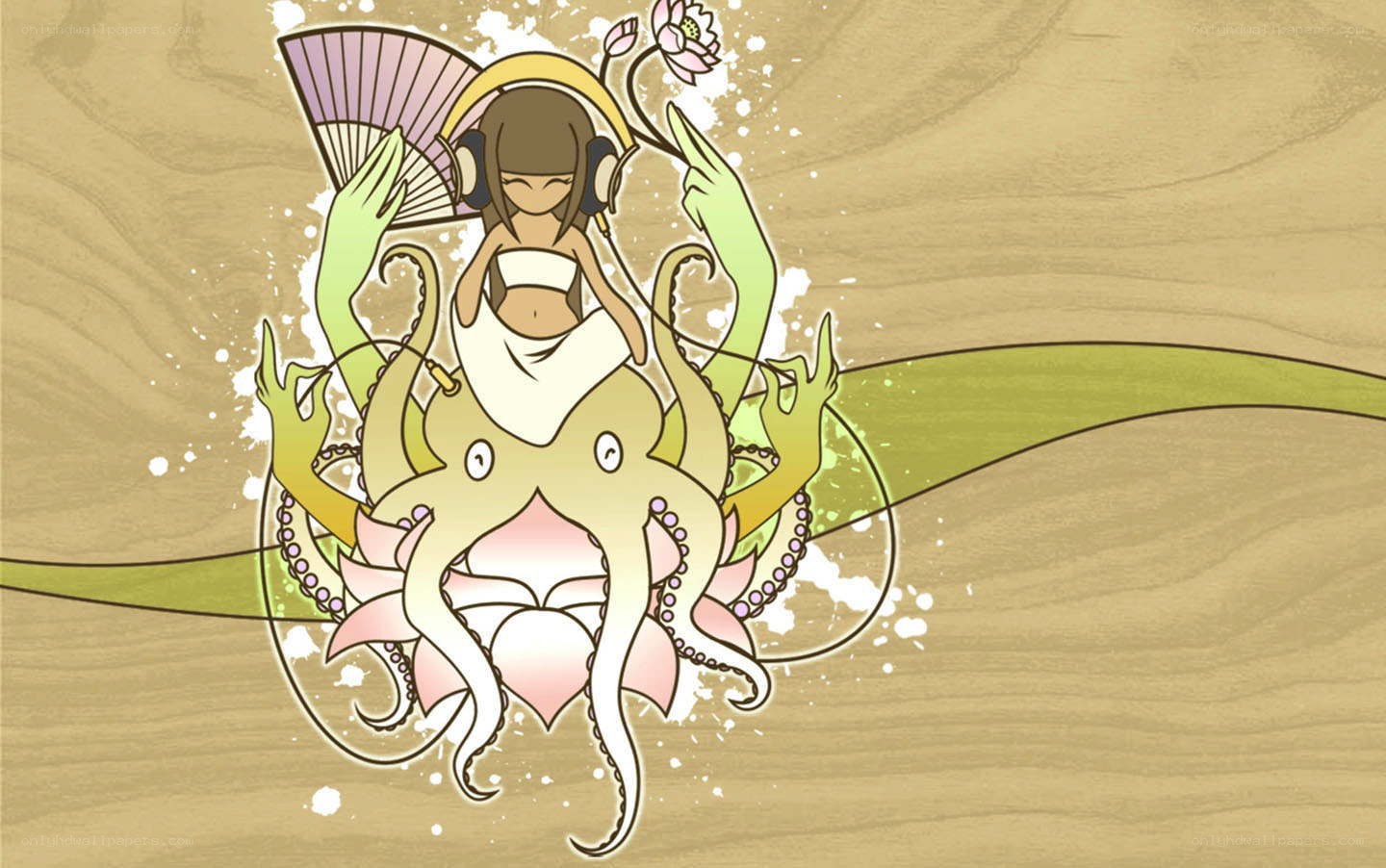 anime girl with octopus