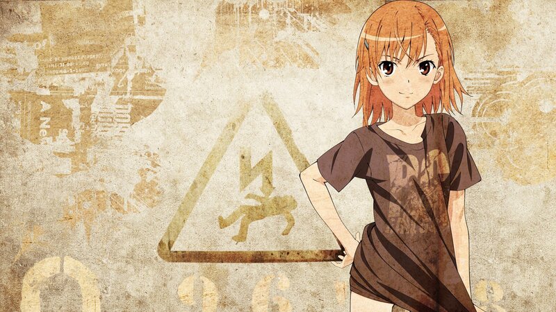 Anime Girl with Orange Hair — Brown, Calm