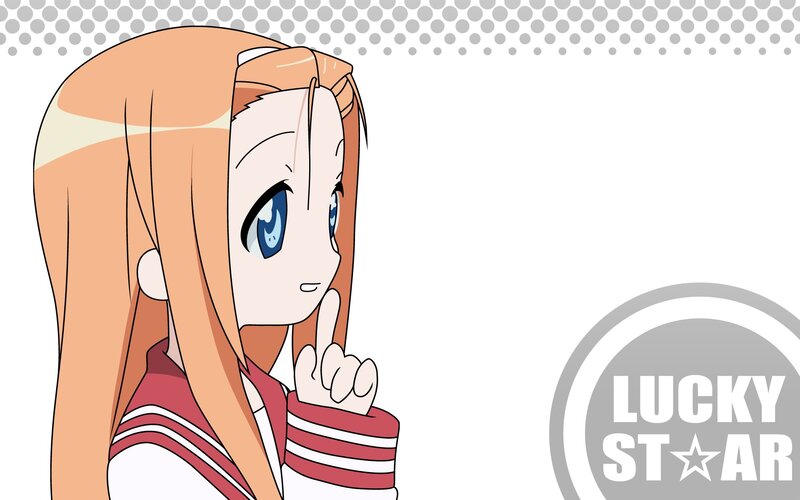 Anime Girl with Orange Hair — Playful, School Uniform