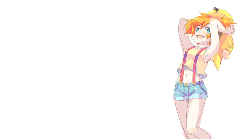 Anime Girl with Orange Hair — Yellow, Playful