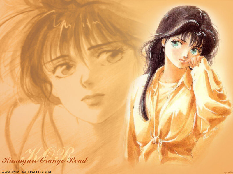 Anime girl with orange shirt