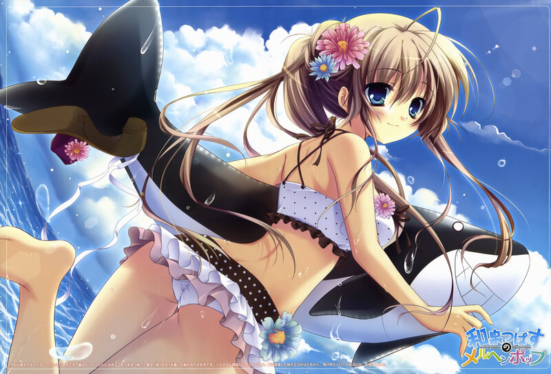 anime girl with orca