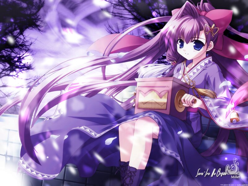 Anime girl with organ