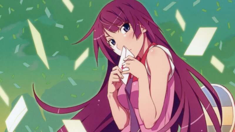 anime girl with paper airplane