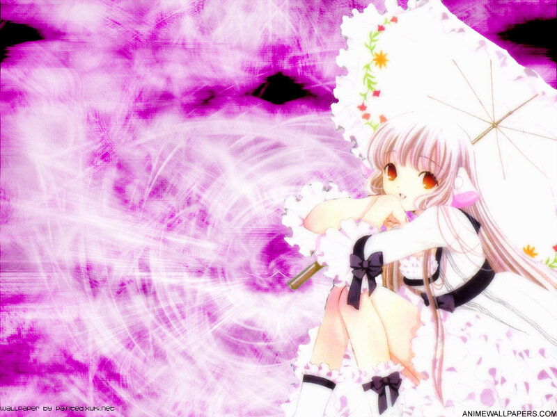 anime girl with parasol