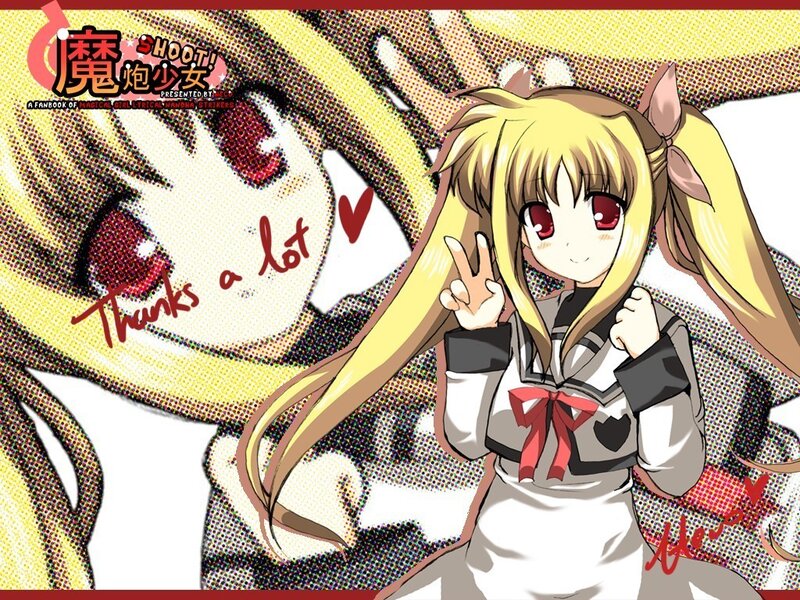 Anime girl with peace sign