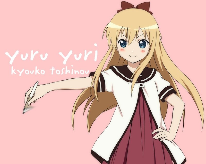 anime girl with pen