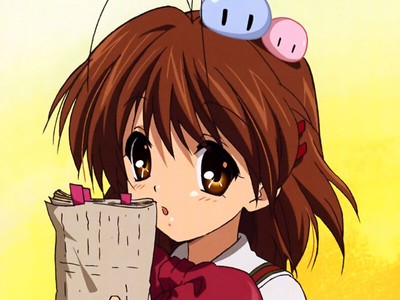 anime girl with pig clips