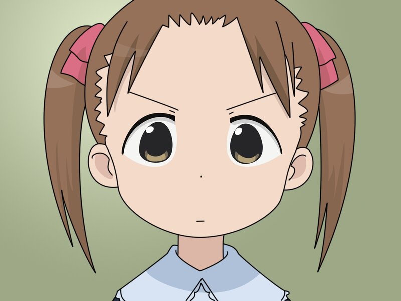 anime girl with pigtails
