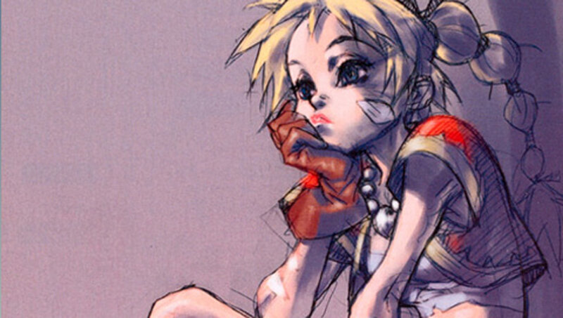 anime girl with pigtails