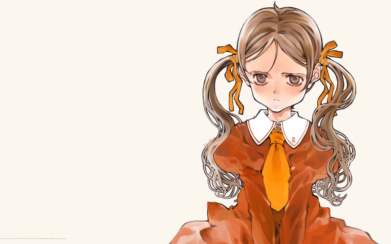 anime girl with pigtails