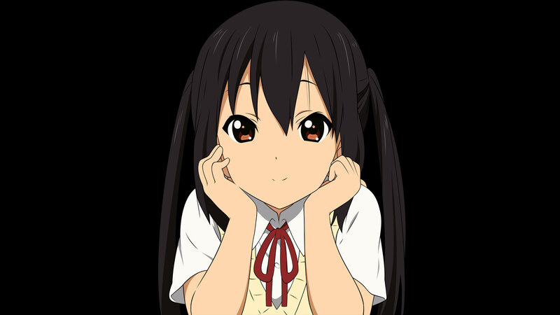 anime girl with pigtails