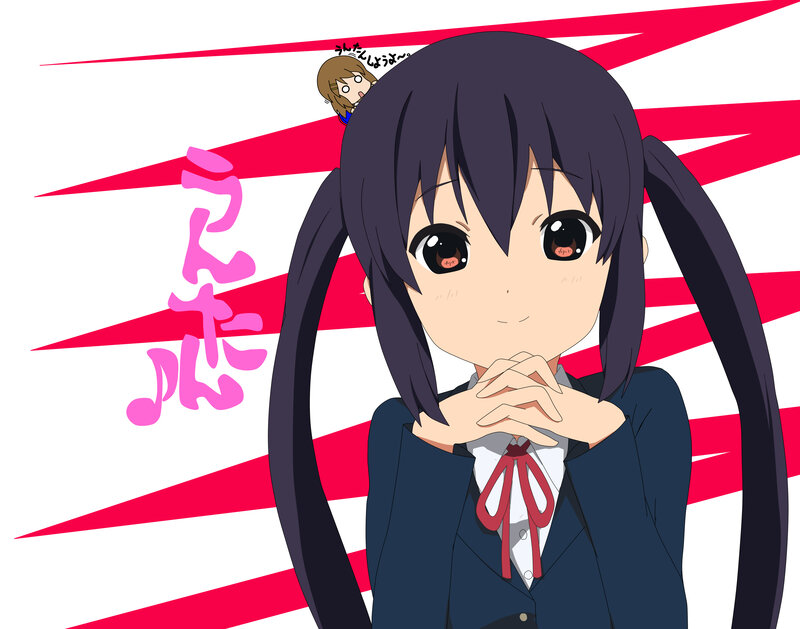 anime girl with pigtails