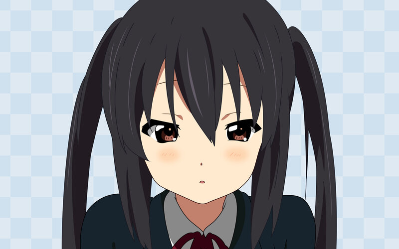 anime girl with pigtails