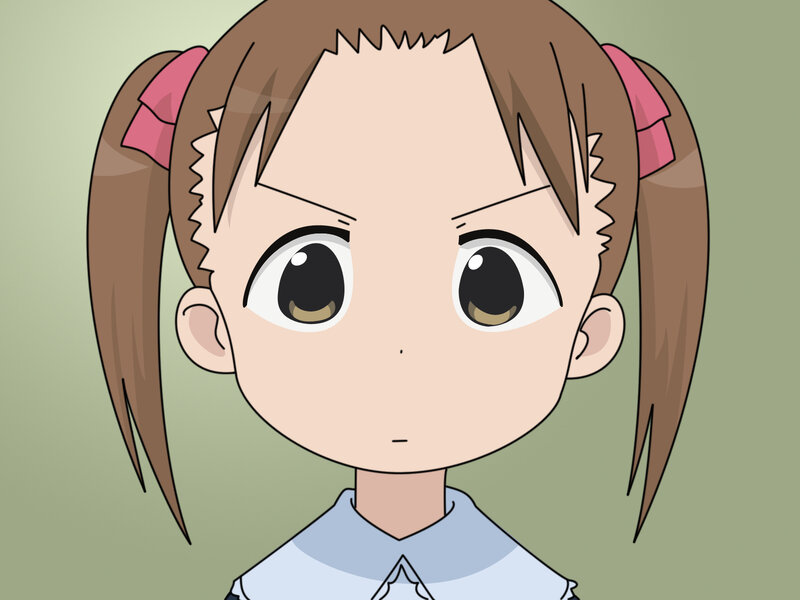 anime girl with pigtails