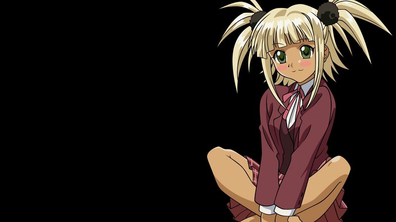 anime girl with pigtails