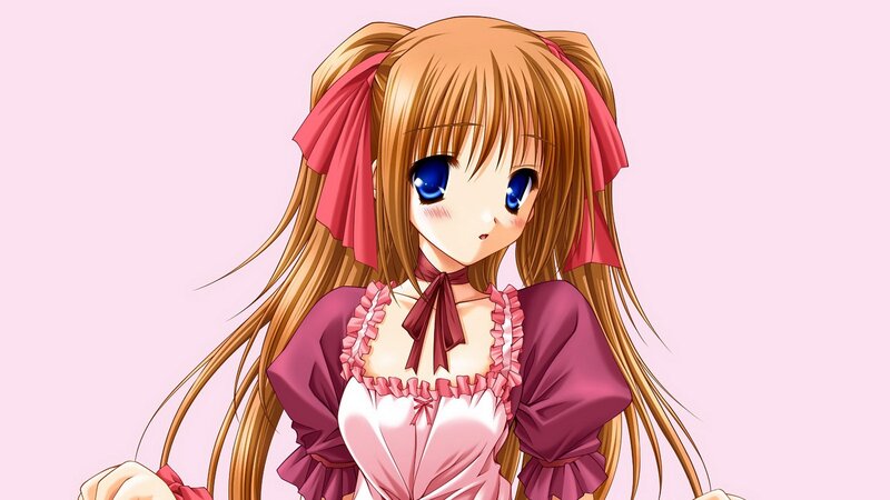 anime girl with pigtails