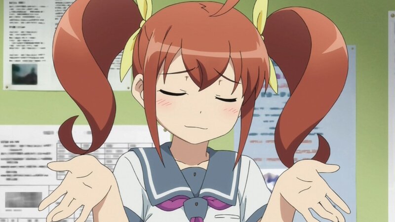 anime girl with pigtails
