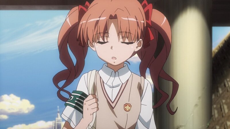 anime girl with pigtails